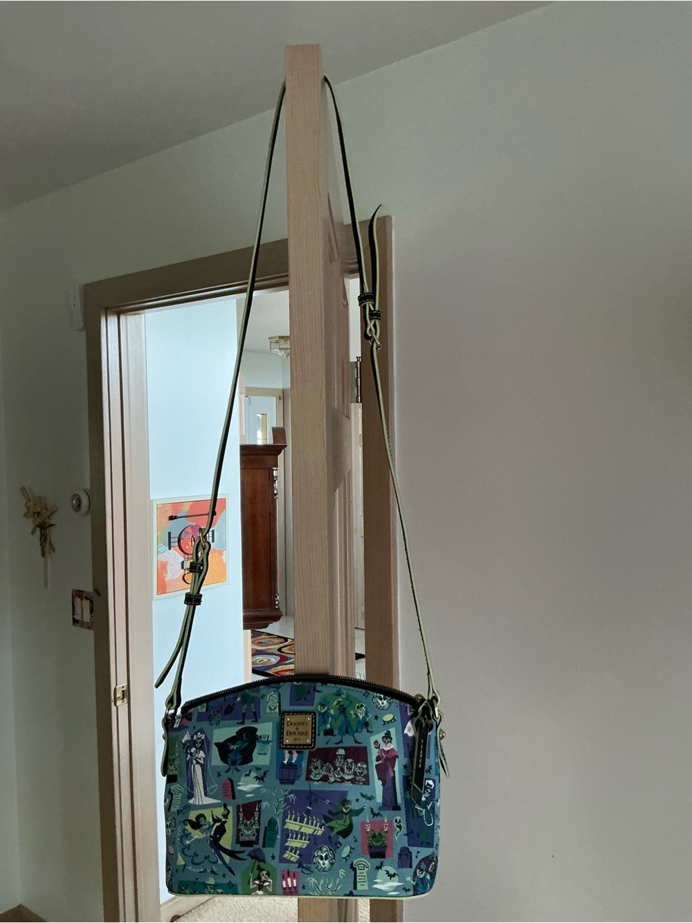 Dooney & Bourke Teal Illustrated Leather Crossbody